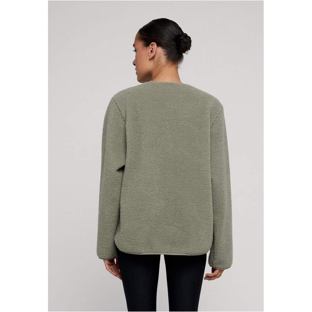 Urban Classics - Buttoned Teddy Jacket - Olive green